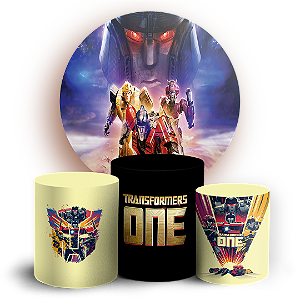 KIT Redondo e Trio - Transformers - Sublimado 3D