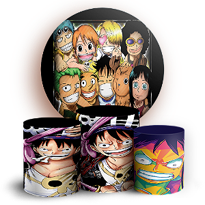 KIT Redondo e Trio - One Piece - Sublimado 3D
