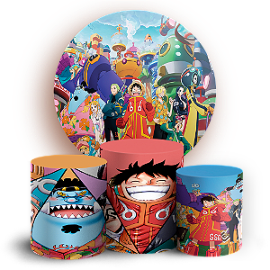 KIT Redondo e Trio - One Piece - Sublimado 3D
