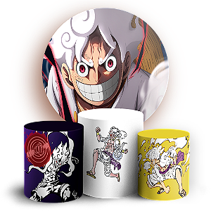 KIT Redondo e Trio - Luffy One Piece - Sublimado 3D