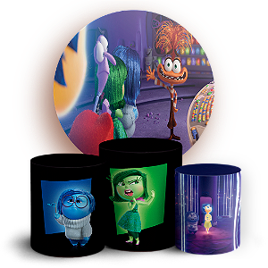 KIT Redondo e Trio - Divertida Mente - Sublimado 3D