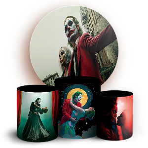 KIT Redondo e Trio - Coringa Delirio a Dois - Sublimado 3D