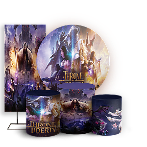 KIT Redondo Trio e Faixa - Throne And Liberty - Sublimado 3D