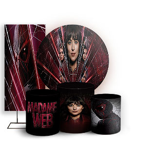 KIT Redondo Trio e Faixa - Madame Teia - Sublimado 3D