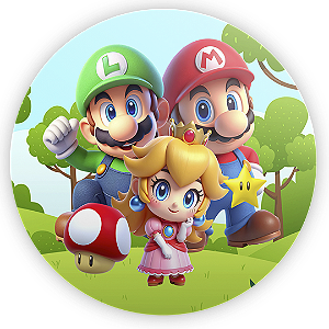 Painel Redondo - Super Mario - Sublimado 3D