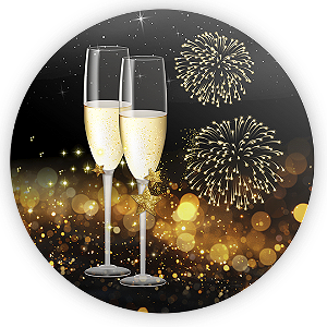 Capa Mini Painel Sublimado - Ano Novo