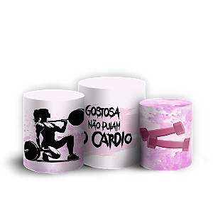 Trio Cilindro - Academia - Sublimado 3D + Elástico