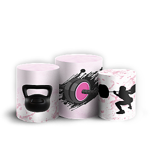 Trio Cilindro - Academia - Sublimado 3D + Elástico