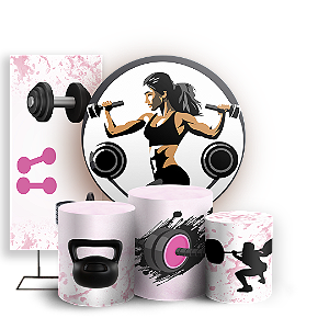 KIT Redondo Trio e Faixa - Academia - Sublimado 3D