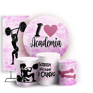 KIT Redondo Trio e Faixa - Academia - Sublimado 3D