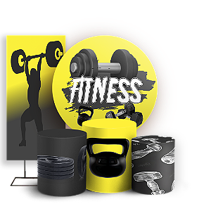 KIT Redondo Trio e Faixa - Academia - Sublimado 3D