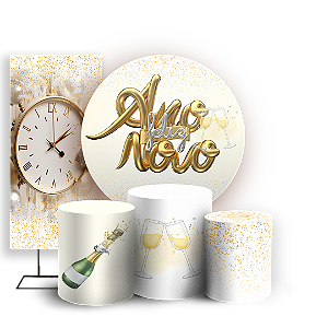 KIT Redondo Trio e Faixa - Ano Novo - Sublimado 3D