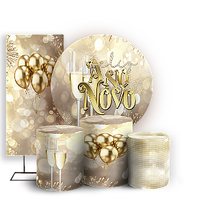 KIT Redondo Trio e Faixa - Ano Novo - Sublimado 3D