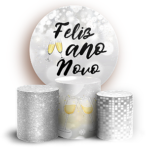 KIT Redondo e Trio - Ano Novo - Sublimado 3D