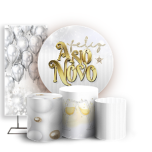 KIT Redondo Trio e Faixa - Ano Novo - Sublimado 3D