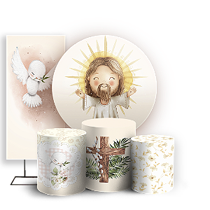 KIT Redondo Trio e Faixa - Natal - Sublimado 3D