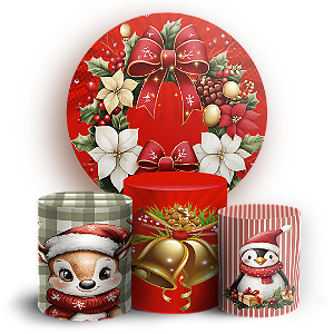 KIT Redondo e Trio - Natal - Sublimado 3D