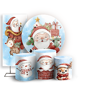 KIT Redondo Trio e Faixa - Natal - Sublimado 3D