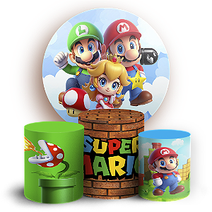 KIT Redondo e Trio - Super Mario - Sublimado 3D