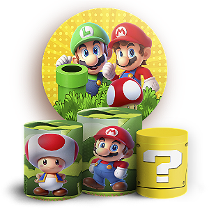 KIT Redondo e Trio - Super Mario - Sublimado 3D