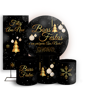 KIT Redondo Trio e Faixa - Ano Novo - Sublimado 3D