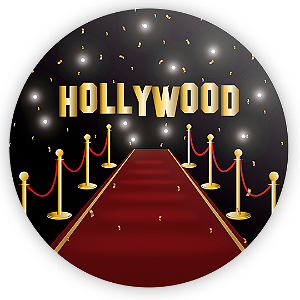 Painel Redondo - Hollywood - Sublimado 3D