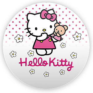 Painel Redondo - Hello Kitty - Sublimado 3D