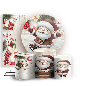 KIT Redondo Trio e Faixa - Natal - Sublimado 3D