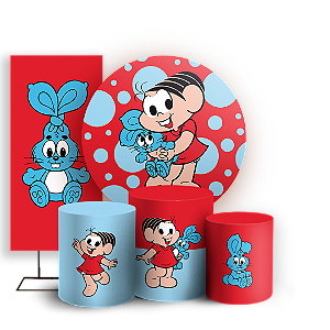 KIT Redondo Trio e Faixa - Monica Turma da Monica - Sublimado 3D