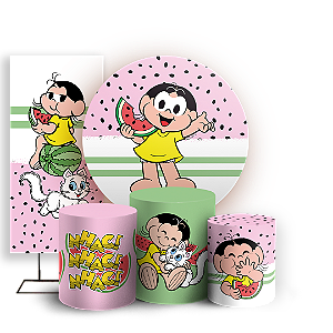 KIT Redondo Trio e Faixa - Magali Turma da Monica - Sublimado 3D