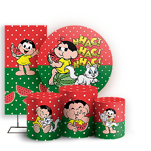 KIT Redondo Trio e Faixa - Magali Turma da Monica - Sublimado 3D