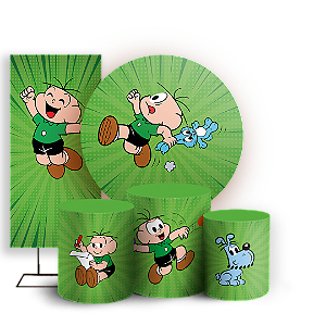 KIT Redondo Trio e Faixa - Cebolinha Turma da Monica - Sublimado 3D