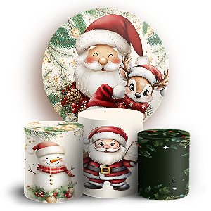 KIT Redondo e Trio - Natal - Sublimado 3D