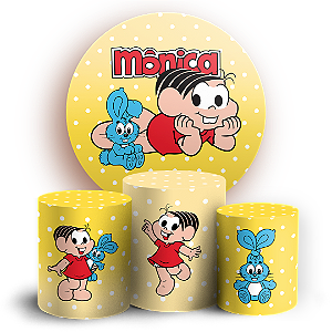 KIT Redondo e Trio - Monica Turma da Monica - Sublimado 3D