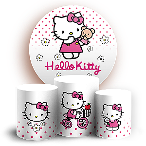 KIT Redondo e Trio - Hello Kitty - Sublimado 3D