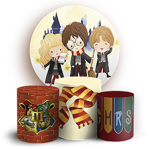 KIT Redondo e Trio - Harry Potter - Sublimado 3D