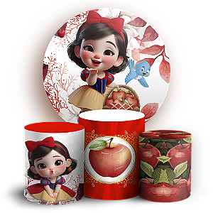 KIT Redondo e Trio - Branca De Neve - Sublimado 3D