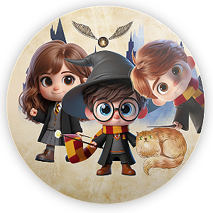 Painel Redondo - Harry Potter - Sublimado 3D