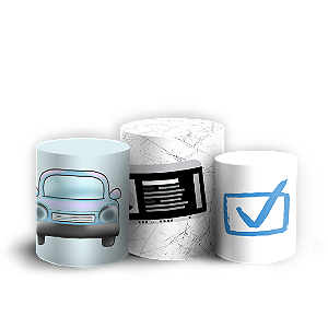Trio Cilindro - CNH Habilitado - Sublimado 3D