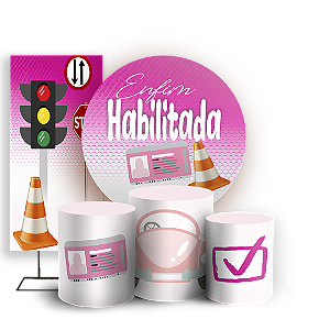 KIT Redondo Trio e Faixa - CNH Habilitado - Sublimado 3D