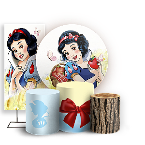 KIT Redondo Trio e Faixa - Branca De Neve - Sublimado 3D