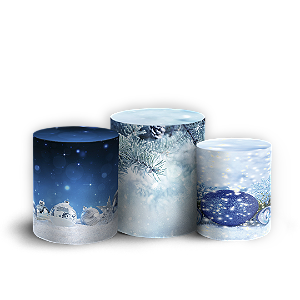 Trio Cilindro - Natal - Sublimado 3D