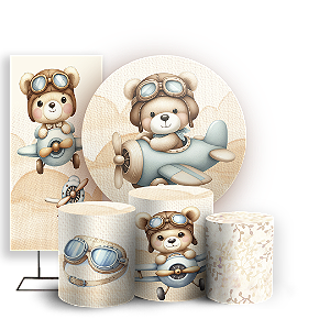 KIT Redondo Trio e Faixa - Ursinho Baloeiro