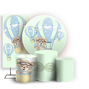 KIT Redondo Trio e Faixa - Ursinho Baloeiro