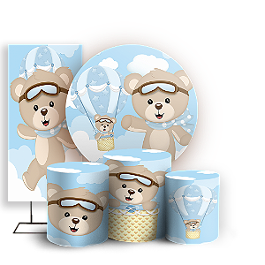 KIT Redondo Trio e Faixa - Ursinho Baloeiro