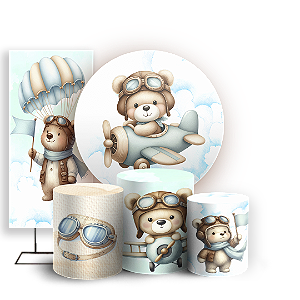 KIT Redondo Trio e Faixa - Ursinho Baloeiro