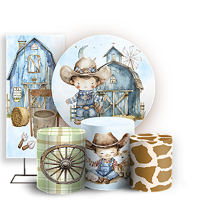 KIT Redondo Trio e Faixa - Fazendinha