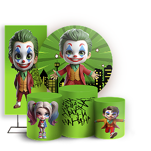KIT Redondo Trio e Faixa - Coringa e Arlequina