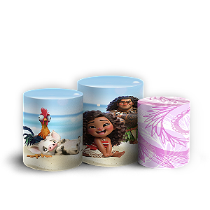 Trio Cilindro - Moana - Sublimado 3D