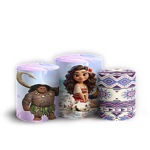 Trio Cilindro - Moana - Sublimado 3D